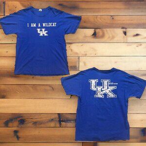 Vintage University of Kentucky I Am A Wildcat Double Sided T Shirt Size L